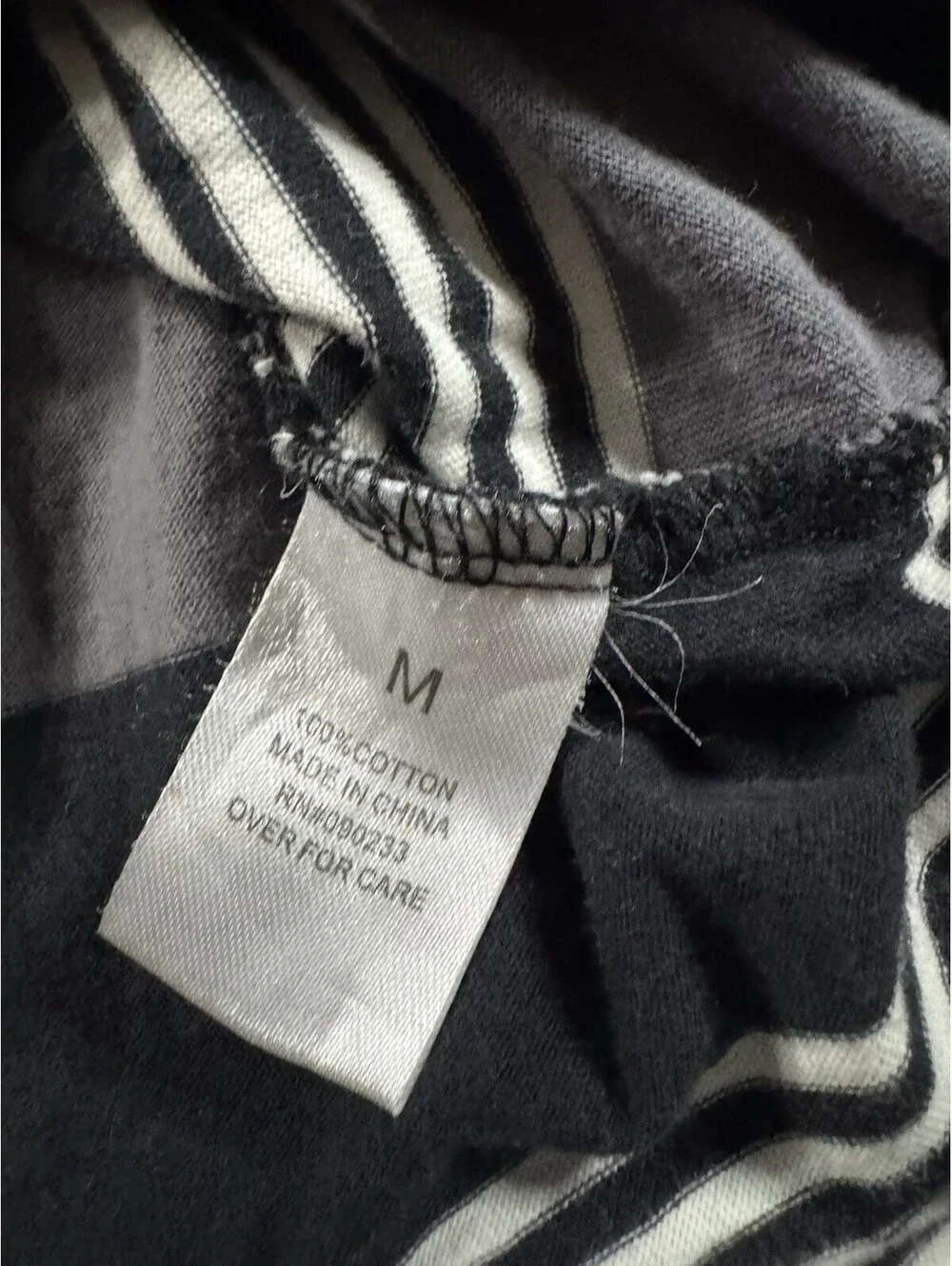 play boy pacsun shirt Stripe Black -grey -white Sz Medium